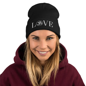 OHM LOVE Embroidered Beanie