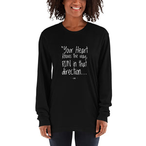 HEART KNOWS THE WAY Long sleeve t-shirt