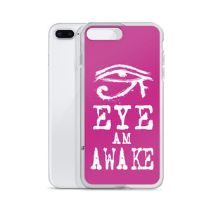 EYE AM AWAKE PINK iPhone Case