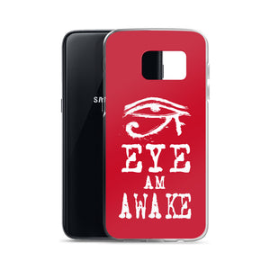 EYE AM AWAKE RED Samsung Case
