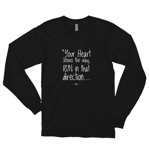HEART KNOWS THE WAY Long sleeve t-shirt