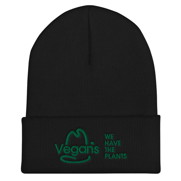 VEGANS WE HAVE THE PLANTS Cuffed Beanie