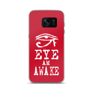 EYE AM AWAKE RED Samsung Case