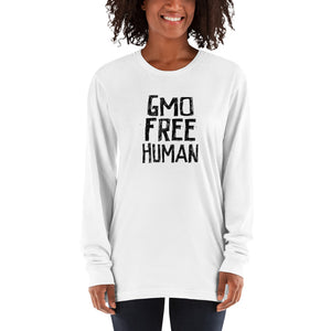 GMO FREE HUMAN Long sleeve t-shirt