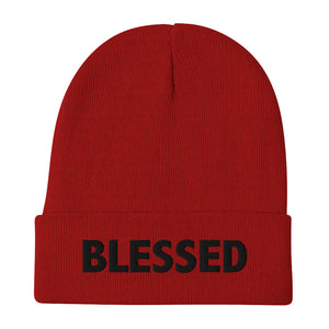 BLESSED Embroidered Beanie