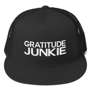 GRATITUDE JUNKIE 1 Trucker Cap